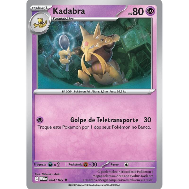 Box Pokemon - Alakazam EX 151 - Pokémon TCG - Copag - Deck de
